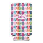 FlipFlop Can Cooler (tall 12 oz) (Personalized)