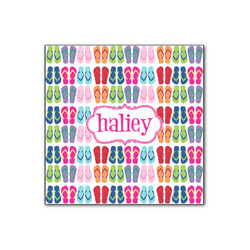 FlipFlop Wood Print - 12x12 (Personalized)