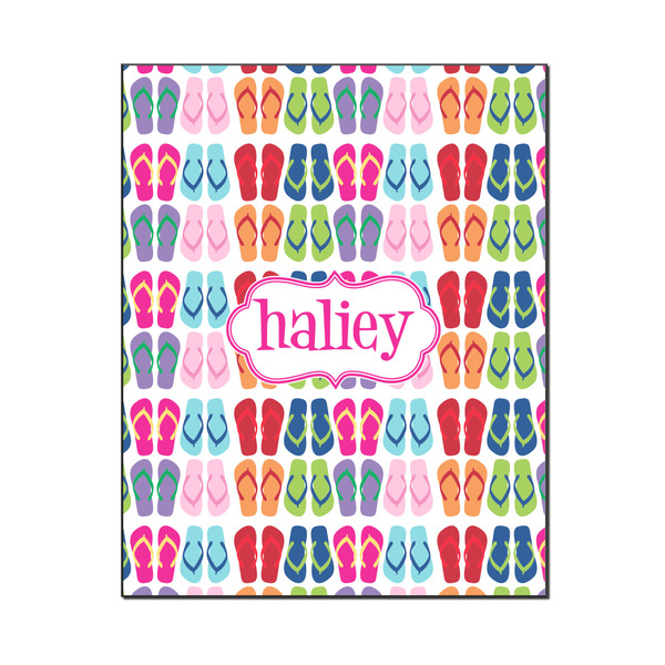 Custom FlipFlop Wood Print - 16x20 (Personalized)