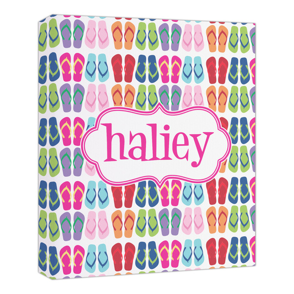 Custom FlipFlop Canvas Print - 20x24 (Personalized)