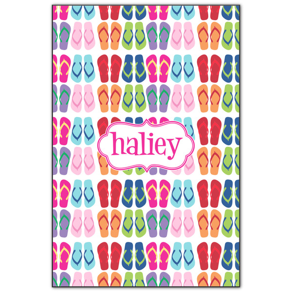 Custom FlipFlop Wood Print - 20x30 (Personalized)