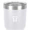 FlipFlop 30 oz Stainless Steel Ringneck Tumbler - White - Close Up