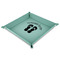 FlipFlop 9" x 9" Teal Leatherette Snap Up Tray - MAIN