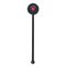 FlipFlop Black Plastic 5.5" Stir Stick - Round - Single Stick