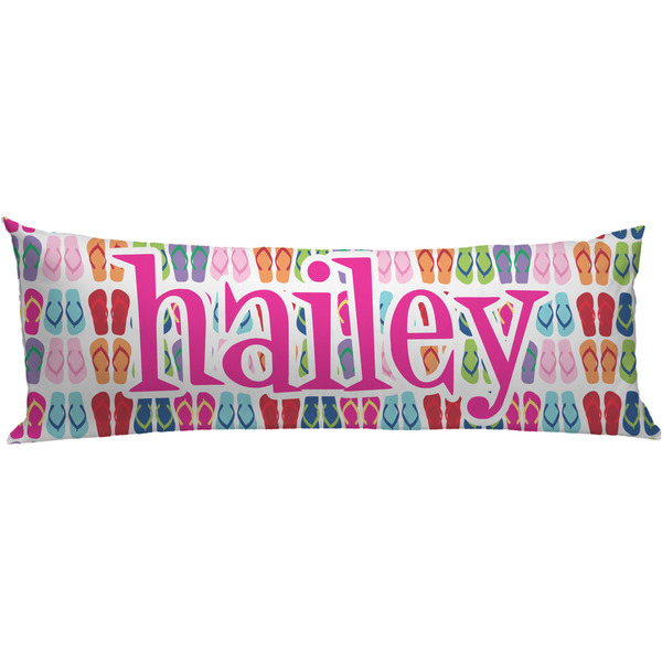 Custom FlipFlop Body Pillow Case (Personalized)