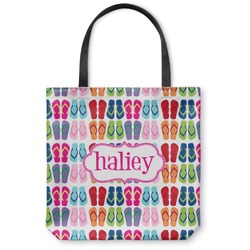 FlipFlop Canvas Tote Bag - Small - 13"x13" (Personalized)