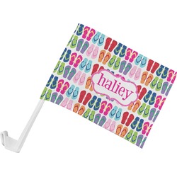 FlipFlop Car Flag - Small w/ Name or Text