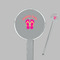 FlipFlop Clear Plastic 7" Stir Stick - Round - Closeup