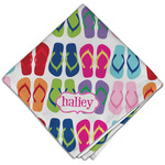 FlipFlop Cloth Dinner Napkin - Single w/ Name or Text