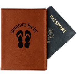 FlipFlop Passport Holder - Faux Leather - Single Sided (Personalized)