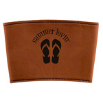 FlipFlop Leatherette Cup Sleeve (Personalized)