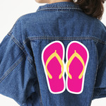 FlipFlop Twill Iron On Patch - Custom Shape - 3XL