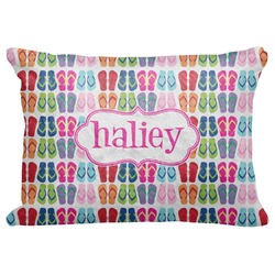 FlipFlop Decorative Baby Pillowcase - 16"x12" (Personalized)