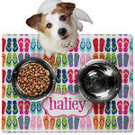 FlipFlop Dog Food Mat - Medium w/ Name or Text