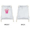 FlipFlop Drawstring Backpacks - Sweatshirt Fleece - Single Sided - APPROVAL