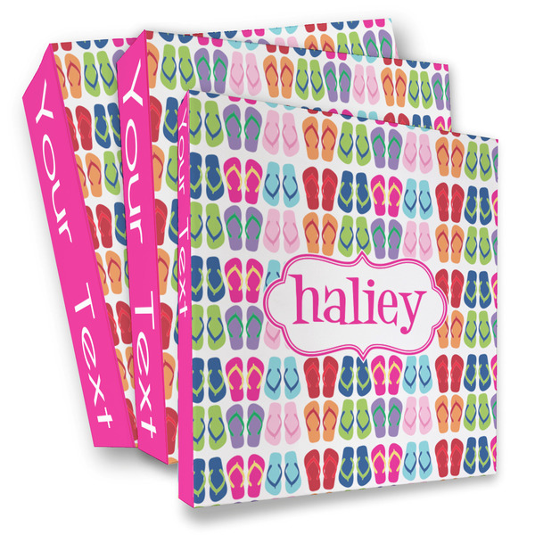 Custom FlipFlop 3 Ring Binder - Full Wrap (Personalized)