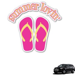 FlipFlop Graphic Car Decal (Personalized)