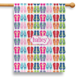 FlipFlop 28" House Flag - Double Sided (Personalized)