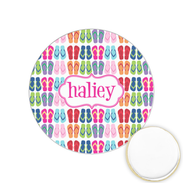 Custom FlipFlop Printed Cookie Topper - 1.25" (Personalized)