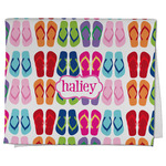 FlipFlop Kitchen Towel - Poly Cotton w/ Name or Text