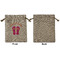 FlipFlop Medium Burlap Gift Bag - Front Approval