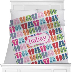 FlipFlop Minky Blanket - Toddler / Throw - 60"x50" - Single Sided (Personalized)