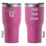 FlipFlop RTIC Tumbler - Magenta - Laser Engraved - Double-Sided (Personalized)