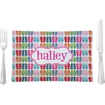 FlipFlop Glass Rectangular Lunch / Dinner Plate (Personalized)