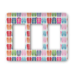 FlipFlop Rocker Style Light Switch Cover - Three Switch