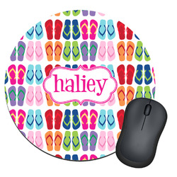 FlipFlop Round Mouse Pad (Personalized)