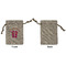 FlipFlop Small Burlap Gift Bag - Front Approval