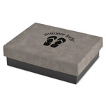 FlipFlop Small Gift Box w/ Engraved Leather Lid (Personalized)