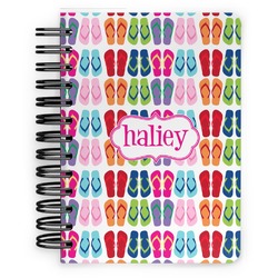 FlipFlop Spiral Notebook - 5x7 w/ Name or Text