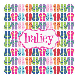 FlipFlop Square Decal (Personalized)