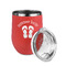 FlipFlop Stainless Wine Tumblers - Coral - Single Sided - Alt View