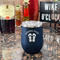 FlipFlop Stainless Wine Tumblers - Navy - Double Sided - In Context