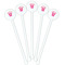 FlipFlop White Plastic 5.5" Stir Stick - Fan View