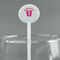 FlipFlop White Plastic 5.5" Stir Stick - Round - Main