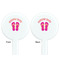 FlipFlop White Plastic 7" Stir Stick - Double Sided - Round - Front & Back