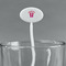 FlipFlop White Plastic 7" Stir Stick - Oval - Main