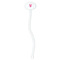 FlipFlop White Plastic 7" Stir Stick - Oval - Single Stick