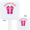 FlipFlop White Plastic Stir Stick - Double Sided - Approval