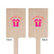 FlipFlop Wooden 6.25" Stir Stick - Rectangular - Double Sided - Front & Back