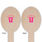 FlipFlop Wooden Food Pick - Oval - Double Sided - Front & Back