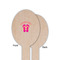 FlipFlop Wooden Food Pick - Oval - Single Sided - Front & Back