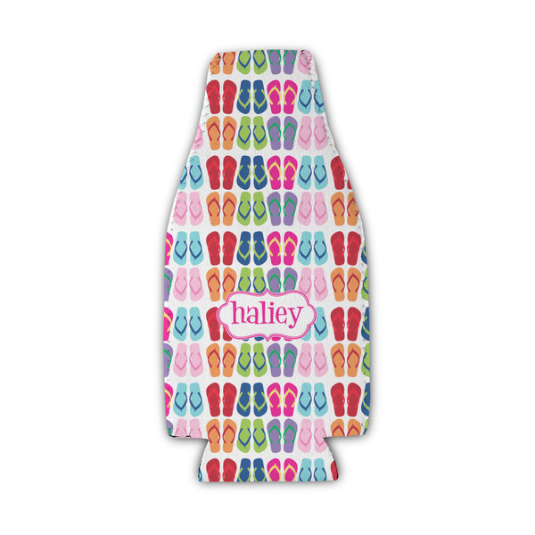 Custom FlipFlop Zipper Bottle Cooler (Personalized)