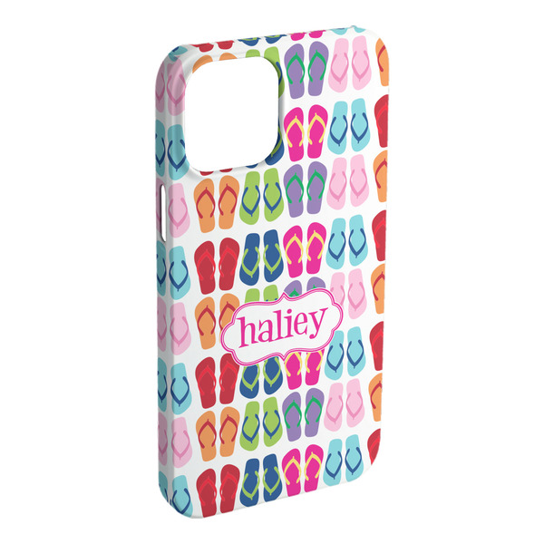 Custom FlipFlop iPhone Case - Plastic - iPhone 15 Plus (Personalized)