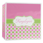 Pink & Green Dots 3-Ring Binder - 2 inch (Personalized)