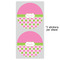 Pink & Green Dots 5" Multipurpose Round Label - Sheet