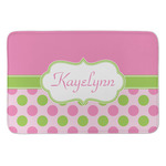 Pink & Green Dots Anti-Fatigue Kitchen Mat (Personalized)